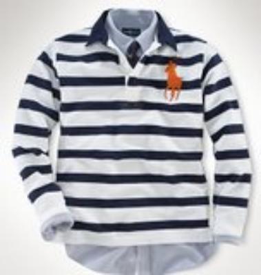 Ralph Lauren men polo shirt-long sleeve strip-No.657